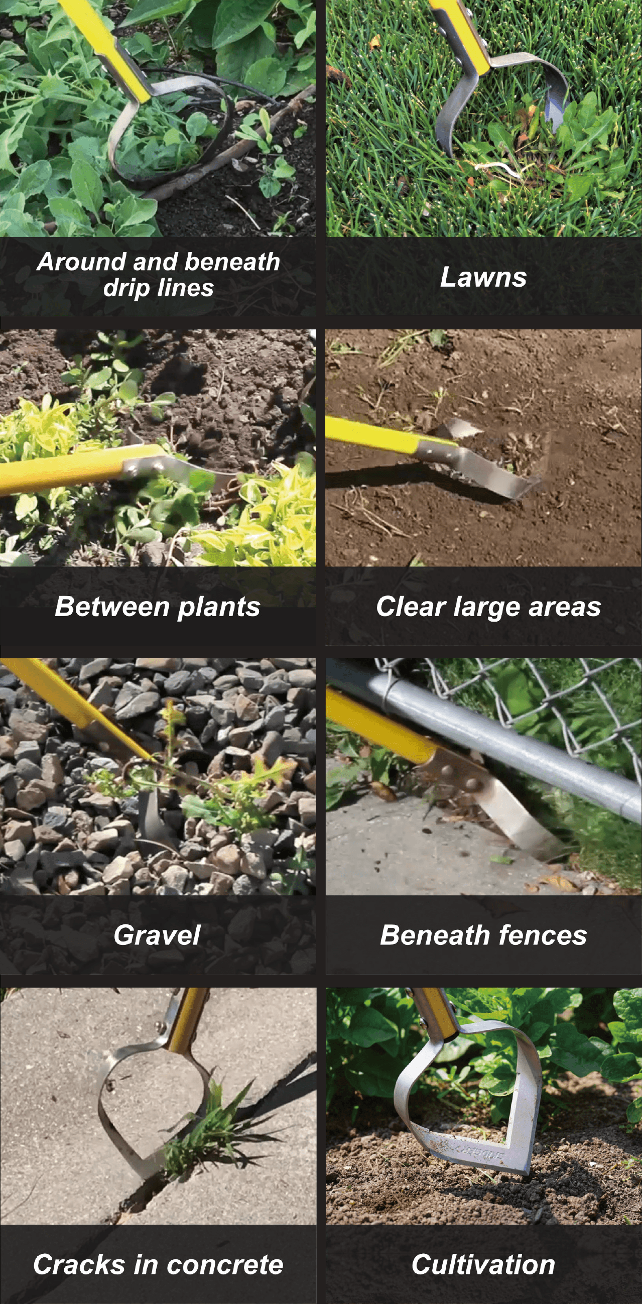 Skidger weeding applications